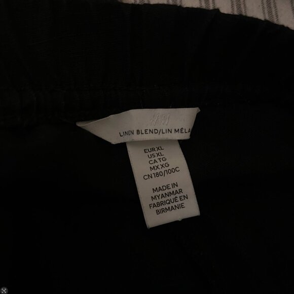 H&M Linen Blend Drawstring Trouser Pants- - Picture 5 of 5
